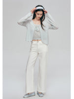 Washed Wide Leg Jeans