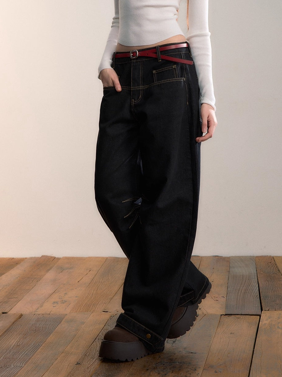 Original Black Straight Jeans