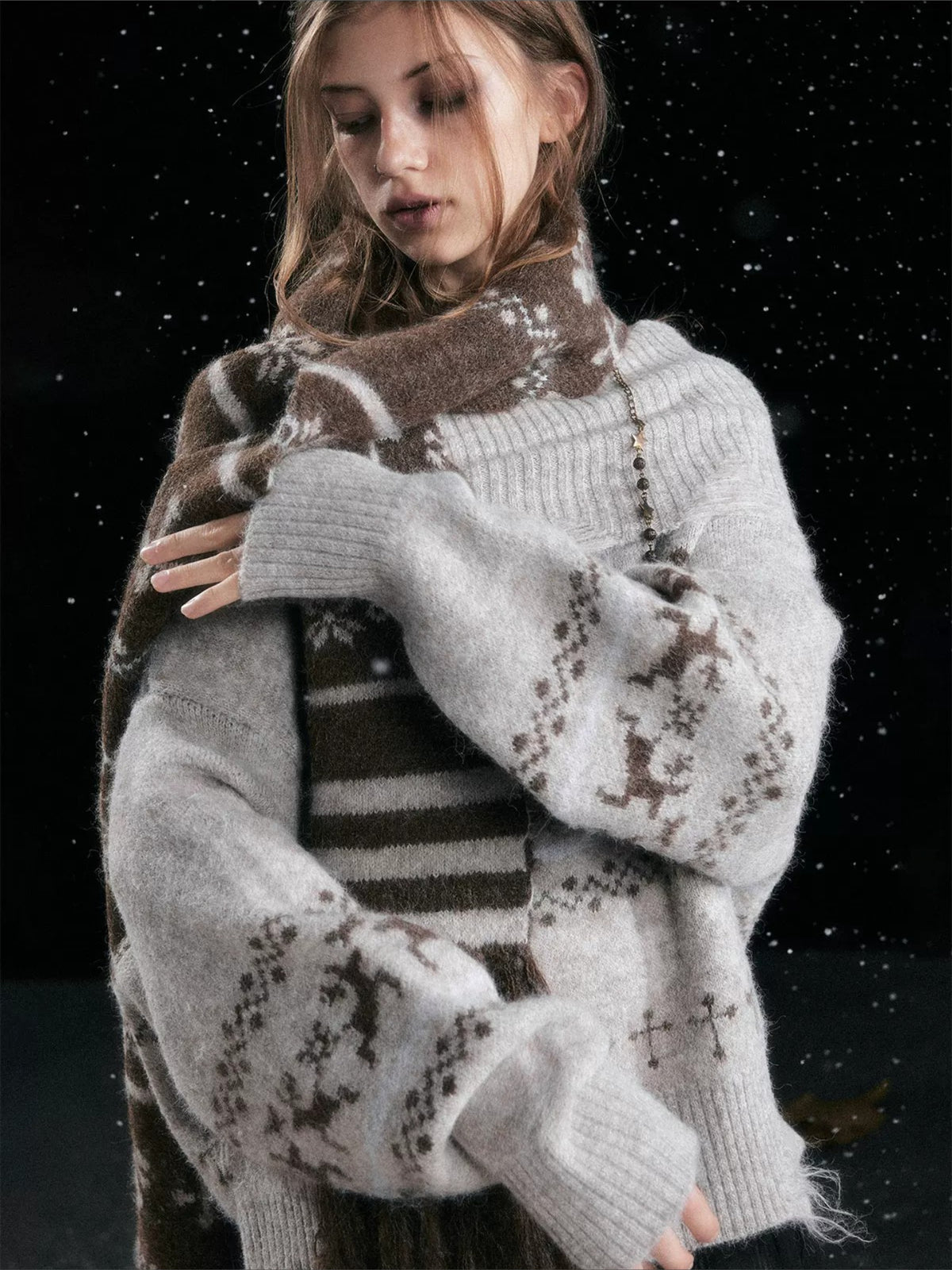 Fair Isle Knit Sweater