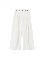 Pleated Wide-Leg Pants