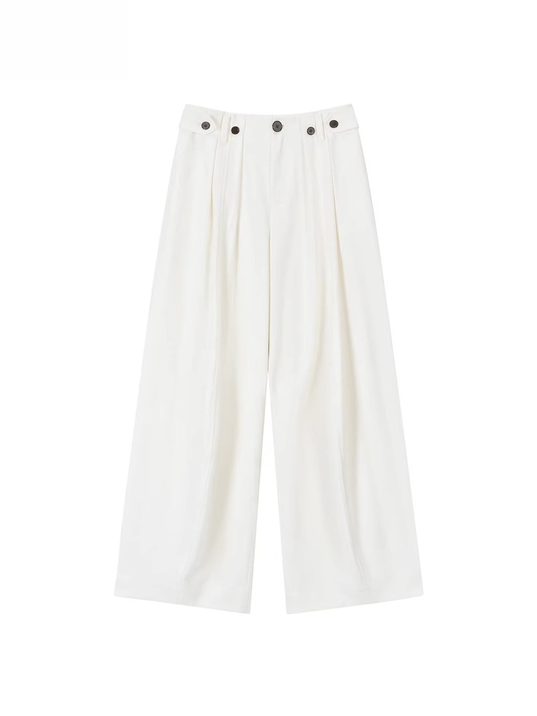 Pleated Wide-Leg Pants
