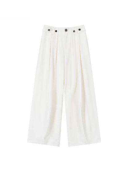 Pleated Wide-Leg Pants