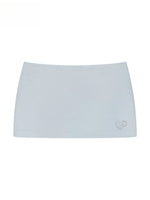 Shimmer Heart Satin Skirt