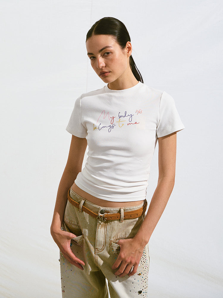 Slim Fit Fitted Short Sleeve T-Shirt