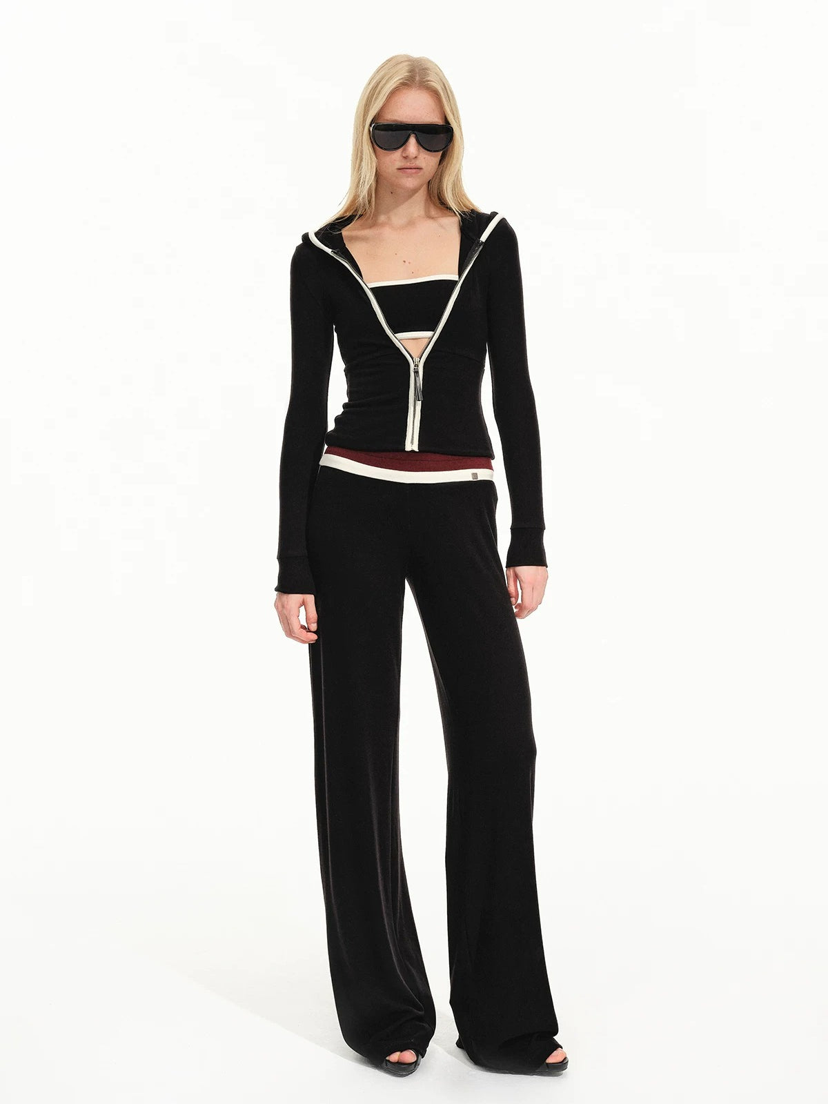 Contrast Hooded Lounge Set