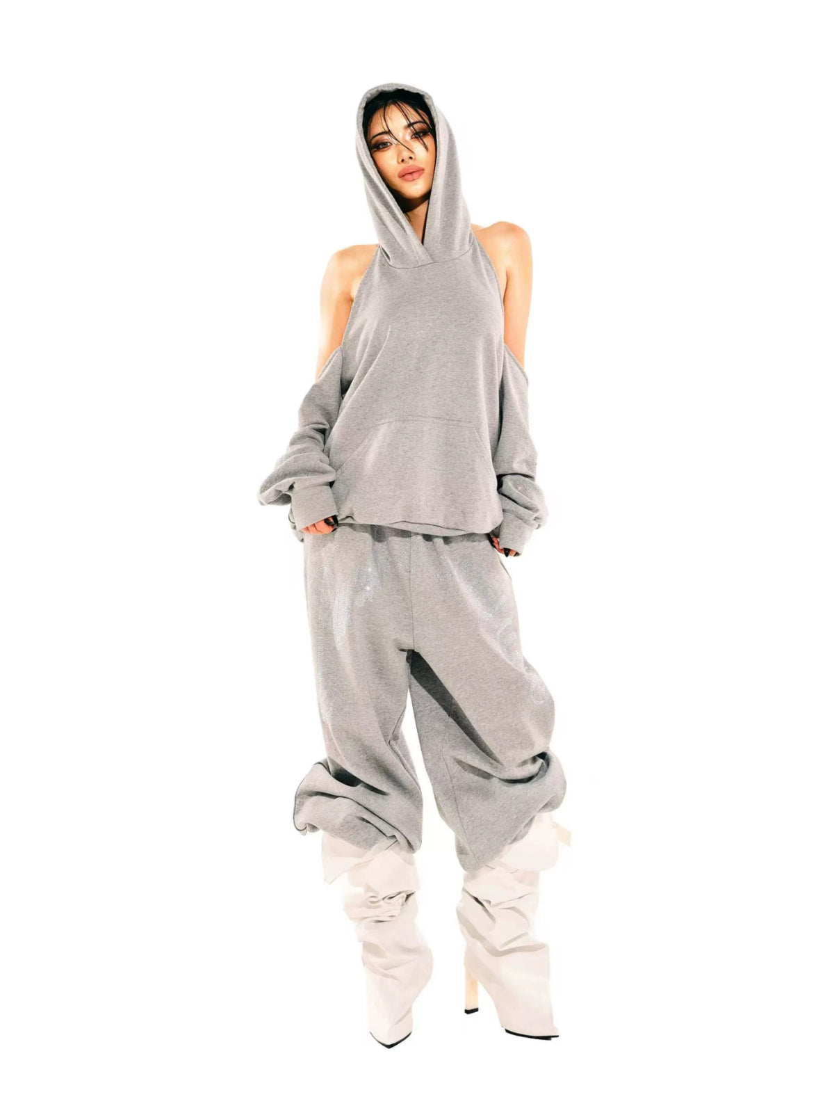 Off-Shoulder Sweat Set