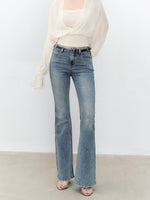 Navy & Blue Vintage Flare Jeans