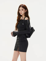 One Shoulder Ruched Dress