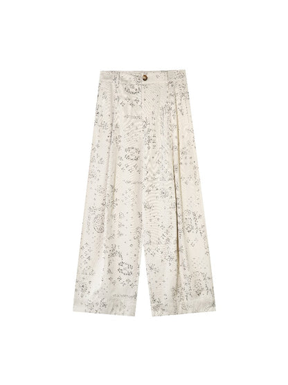 Paisley Curved Wide Pants