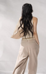 Khaki High Waist Wide Pants