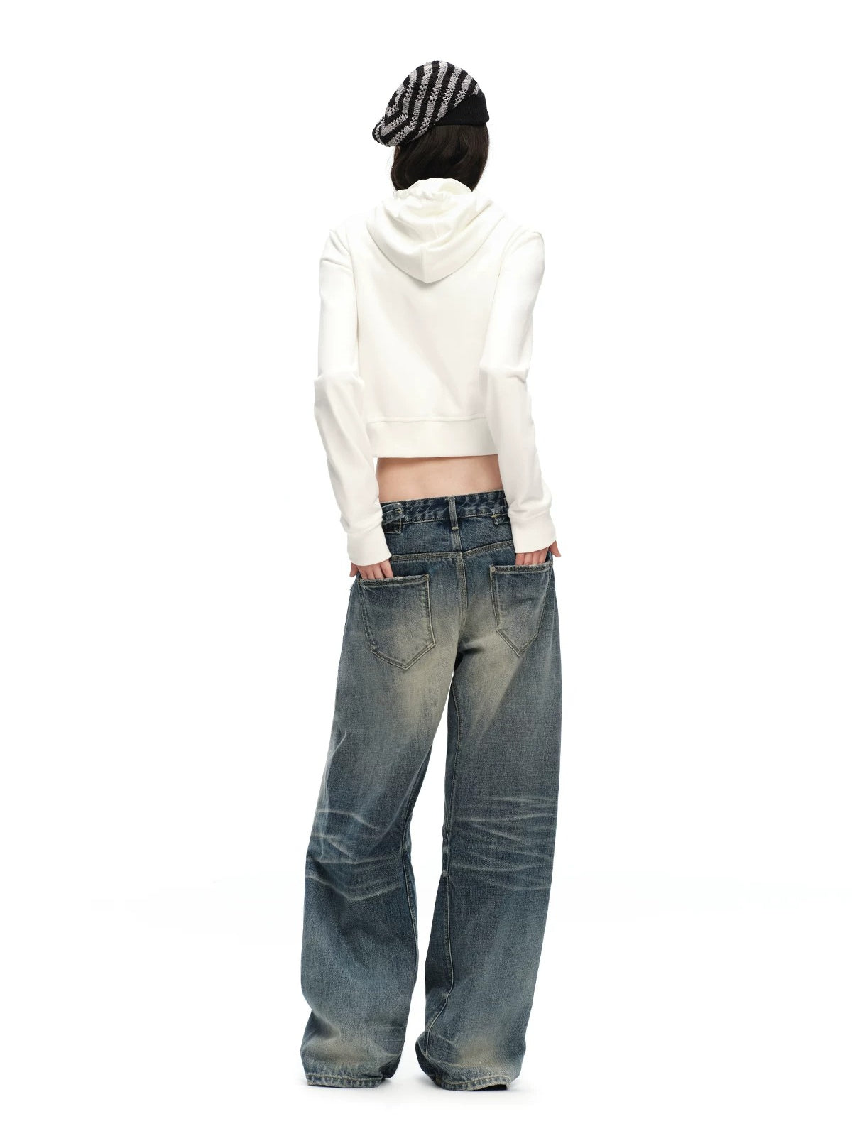 Ruched Hoodie Jacket