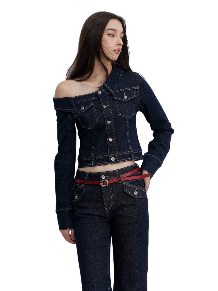 Asymmetric Denim Jacket