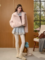 Rabbit Print Knit Two-Piece Set