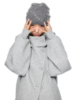 Academy Button Cropped Hoodie