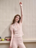 Mohair Wool Openwork Knit Sweater