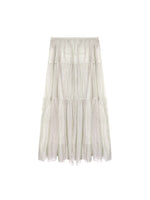 Pearl Texture Tiered Skirt