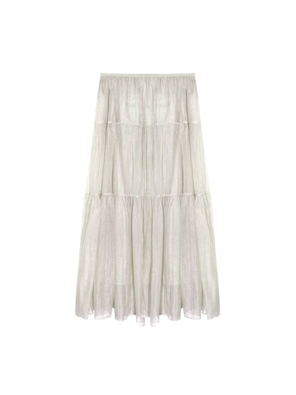 Pearl Texture Tiered Skirt