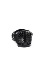 Fishing Net Woven Flat Mary Jane Shoes