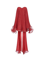Thiri Chiffon Flowing Ribbons Dress