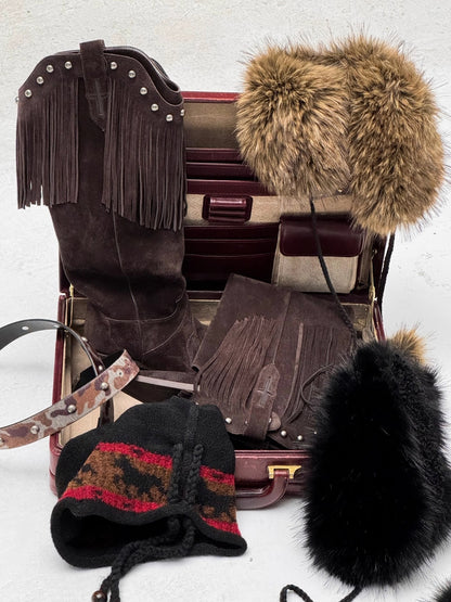 V-Cut Pointed Western Boots