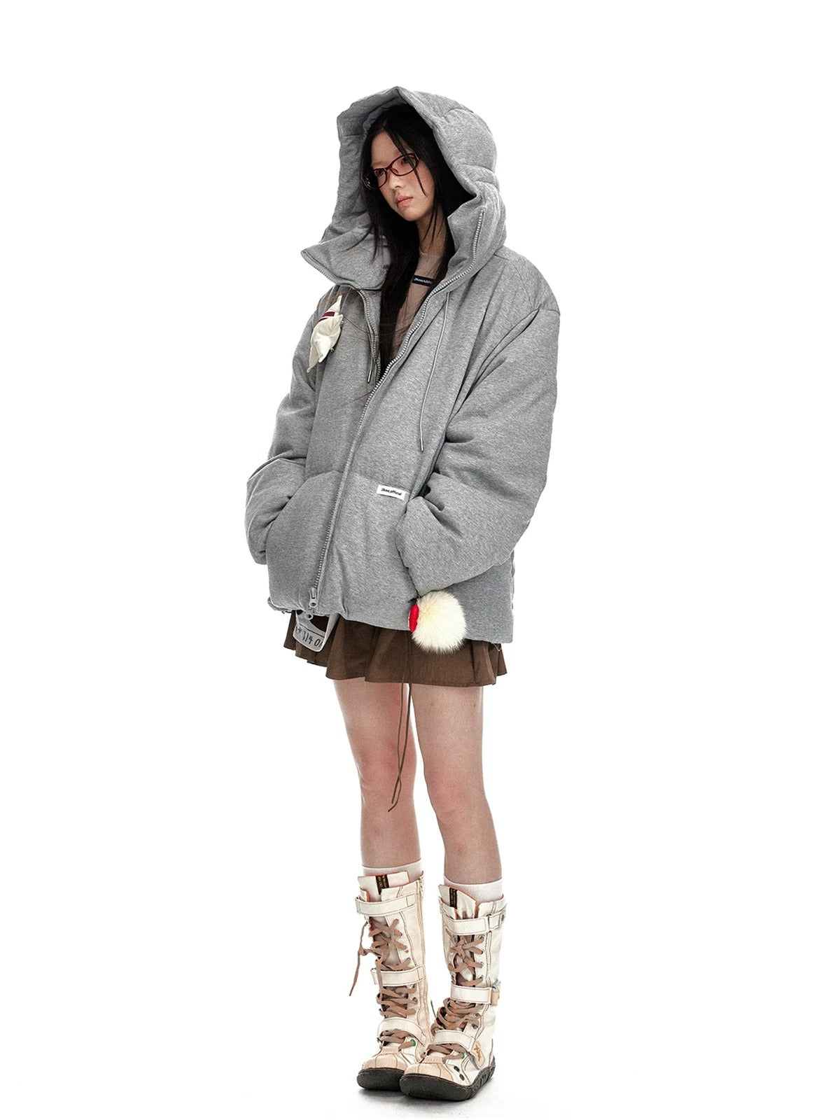 Oversized Hooded Down