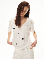 Mirror V-Neck Relaxed Tee