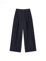 Original Color Wide-Leg Loose Denim Jeans