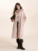 Pink Wool Blend Coat