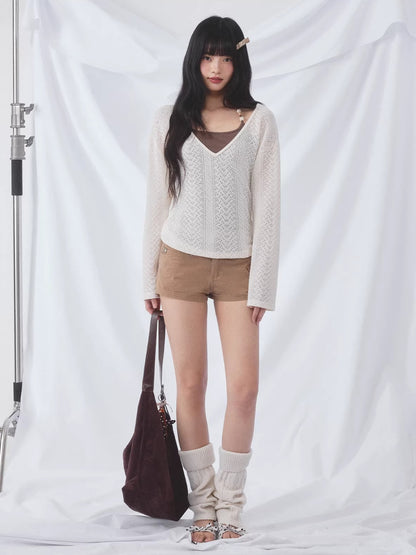 Beaded Cami Knit Set