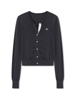 Light Blue & Gray Midier Knit Cardigan