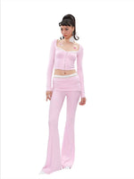 Sheer Lace Knit Set