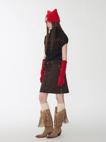 Fair Isle Pony Jacquard Turtleneck Knit Sweater