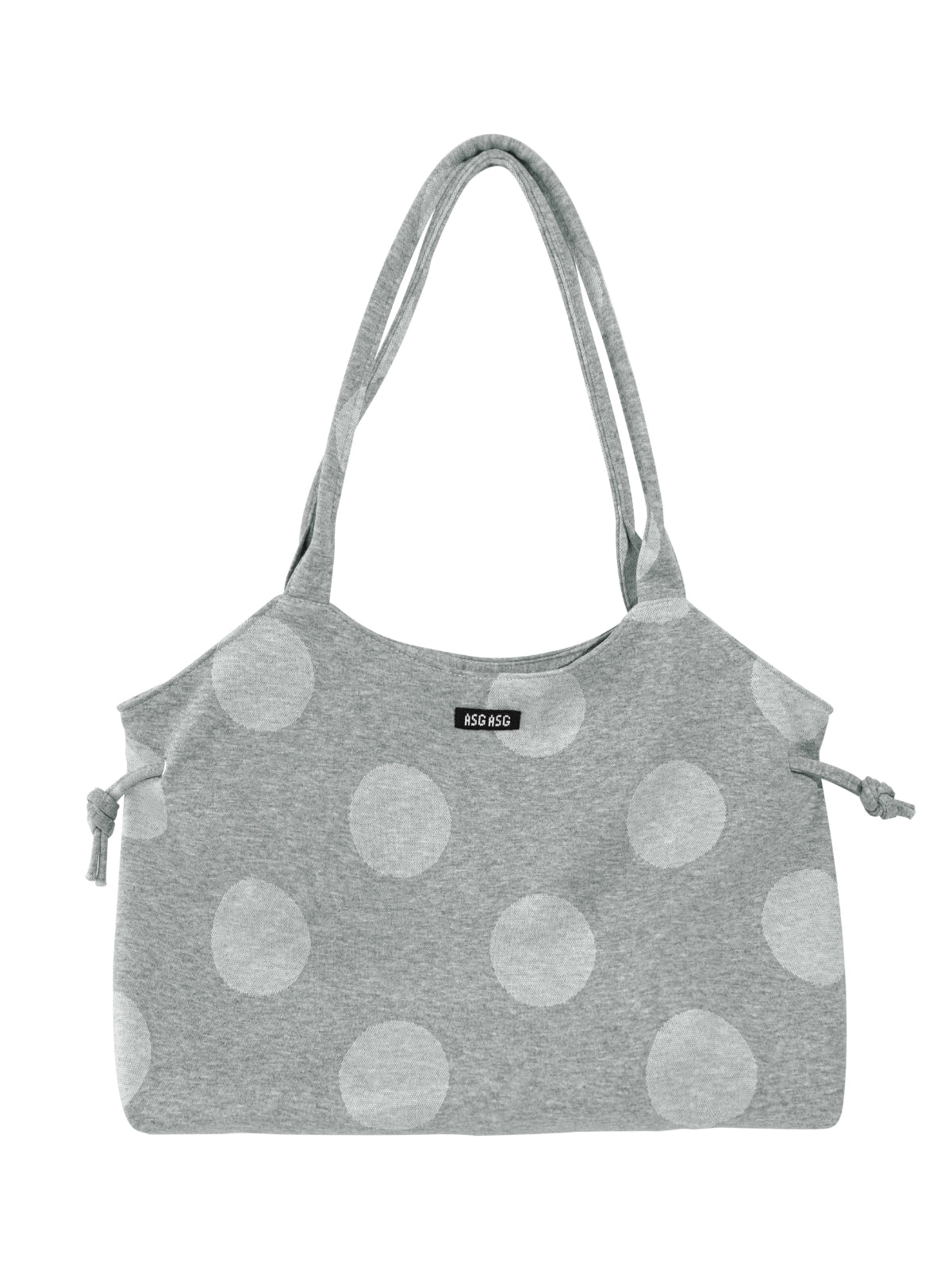 Polka Dot Drawstring Shoulder Tote