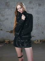 Butterfly Knight Graphic Lace Skort