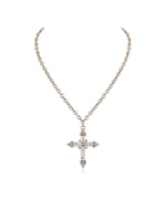 Unisex Hollow Vintage Cross Pendant Necklace