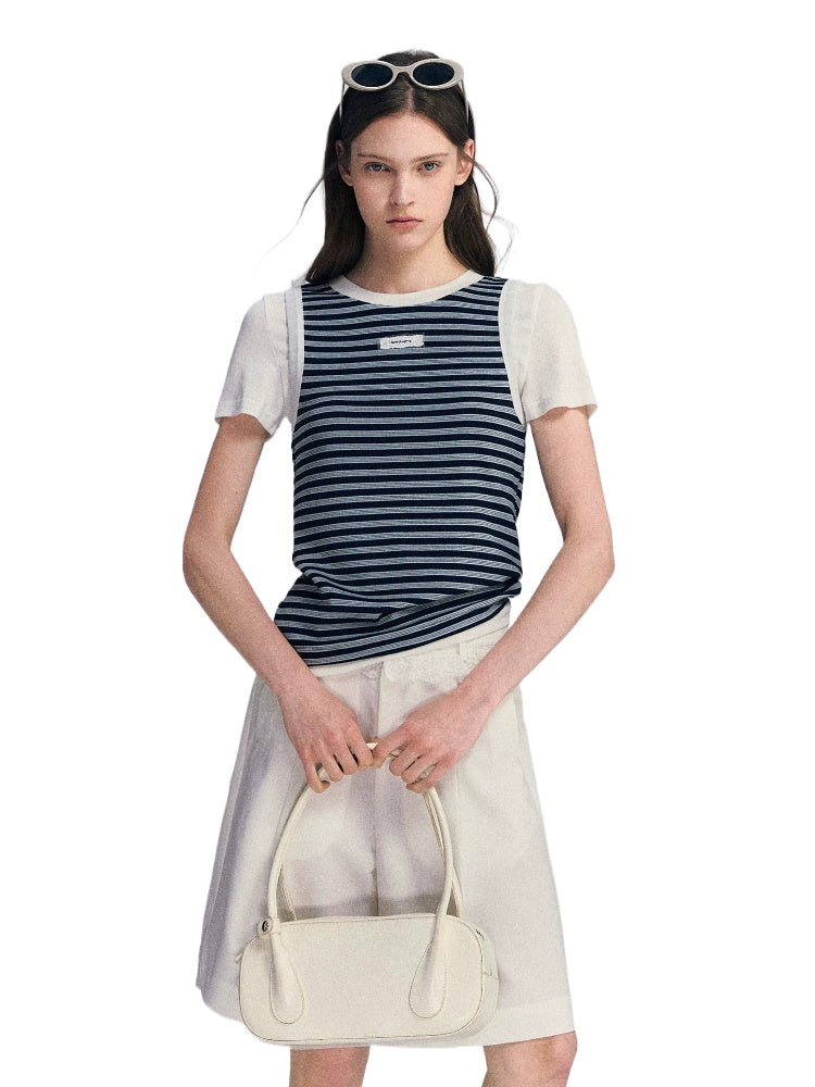 Contrast Stripe Tee