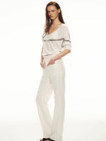 Chain Print V-Neck Cover Top