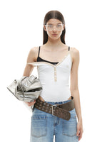 Contrast Trim V Bodysuit