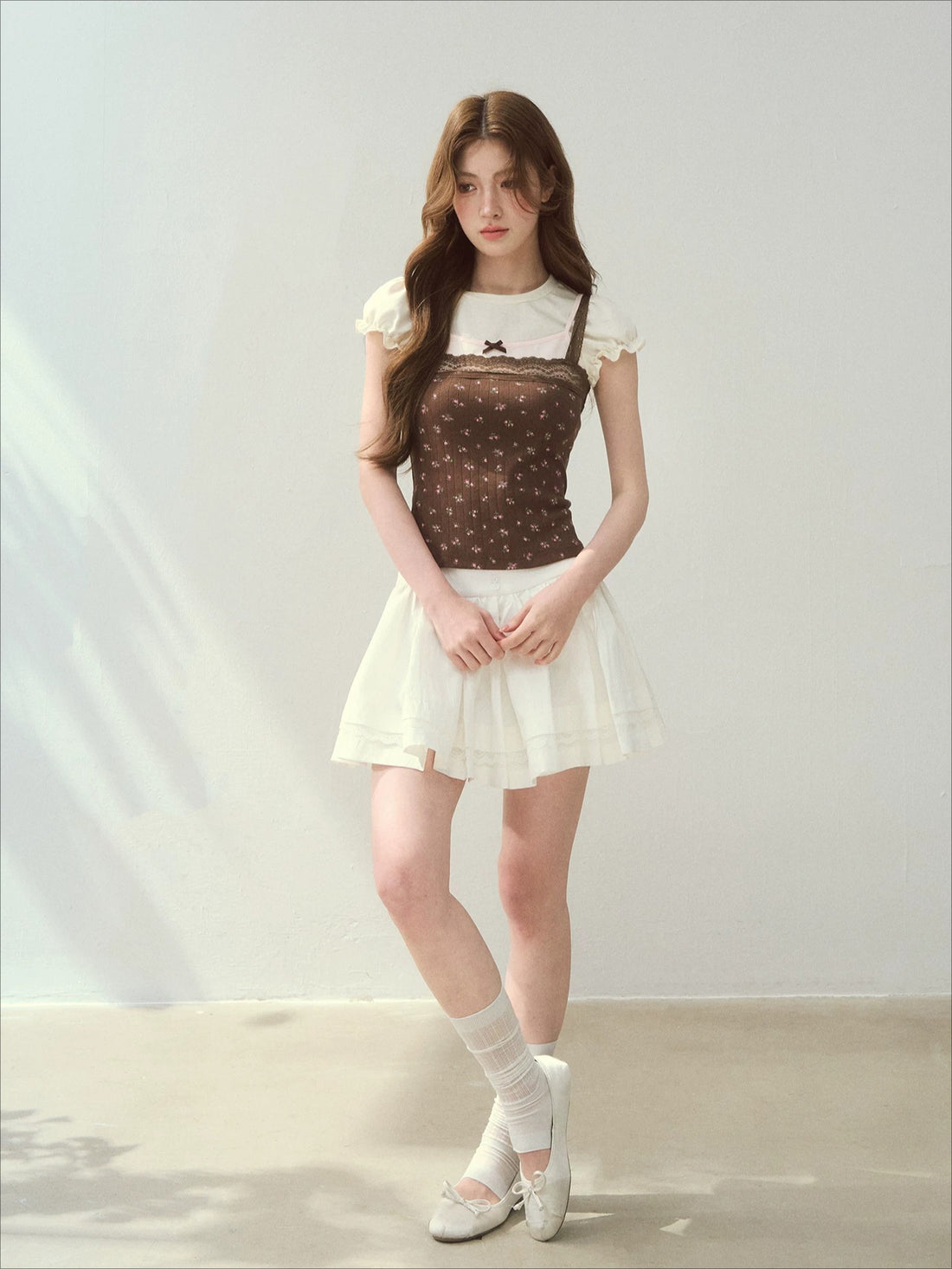 Floral Patchwork Layered Lace Tee