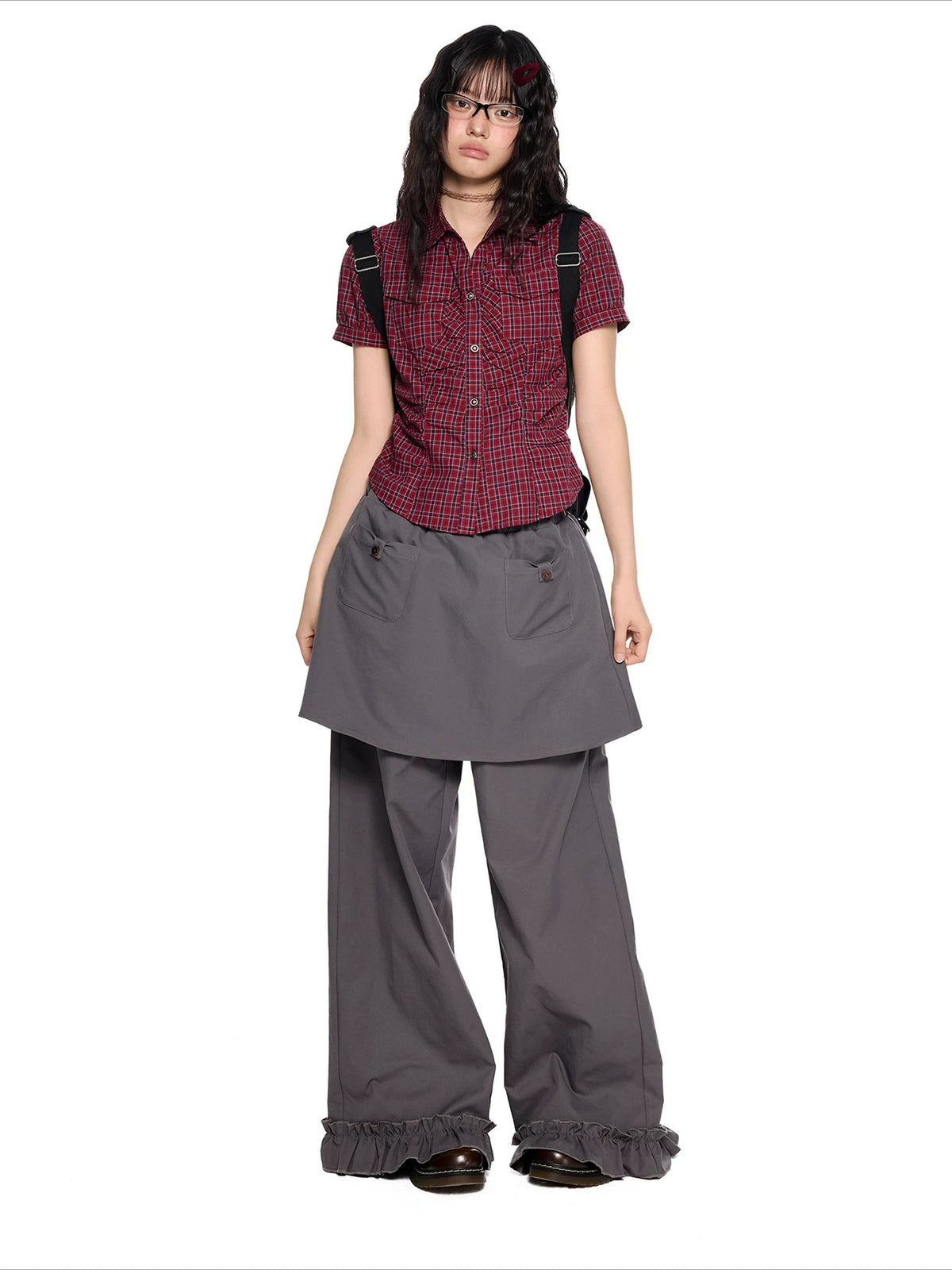 Ruched Puff Sleeve Shirt