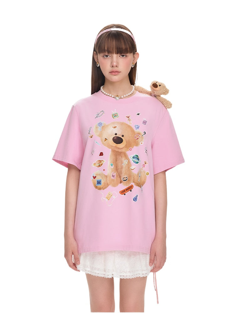 Patched Bear Cotton T-shirt