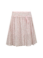 White Lace Knit Blouse & Skirt Set