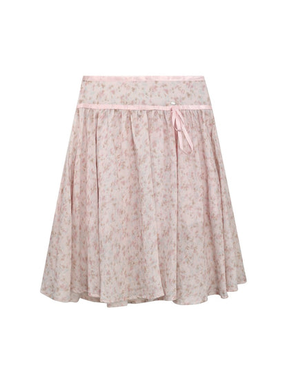 White Lace Knit Blouse &amp; Skirt Set