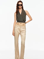Satin Flare Pants