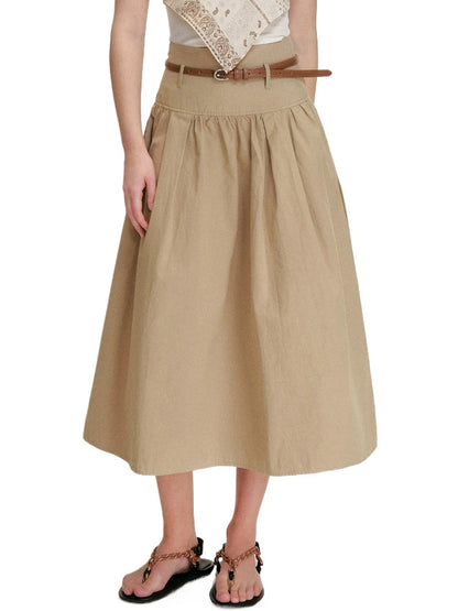 High Waist A Line Skirt