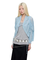 Korean Drawstring Knit Cardigan