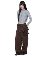 Ruffled Overlay Trousers