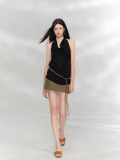 Draped Halter Top