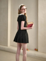 Peter Pan Pleated Dress