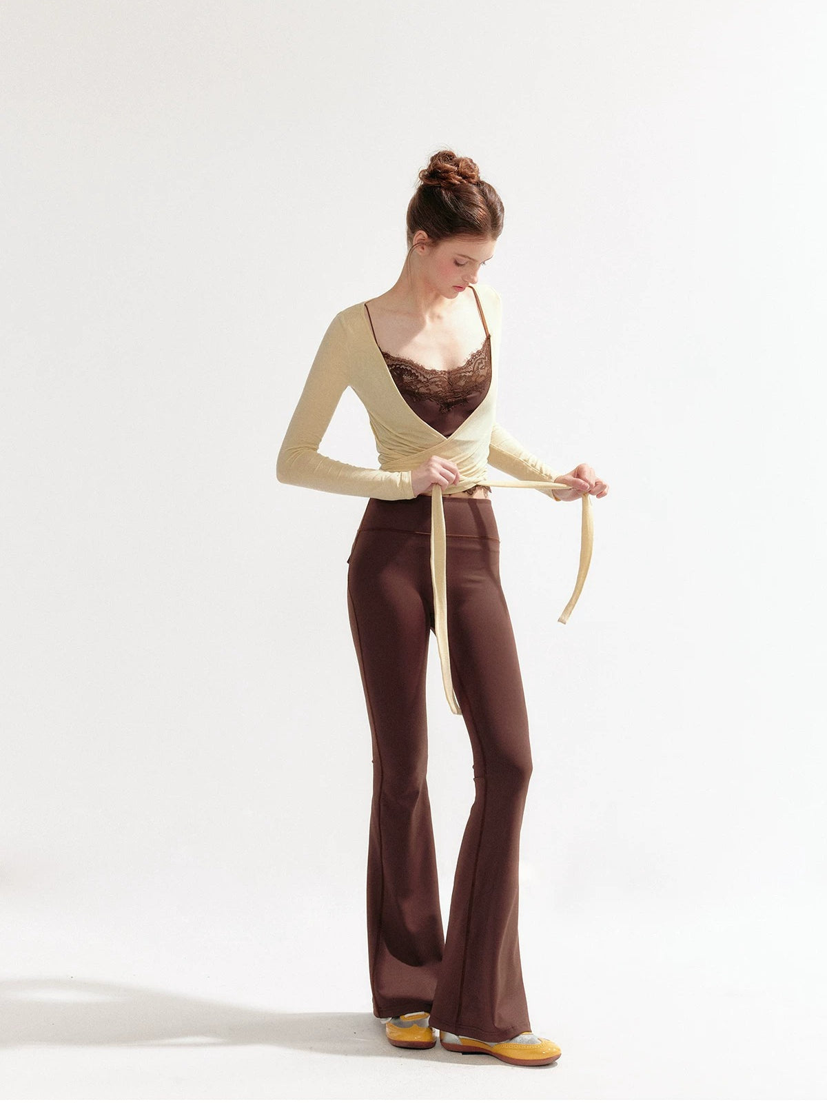 Low Waist Flared Yoga Pants